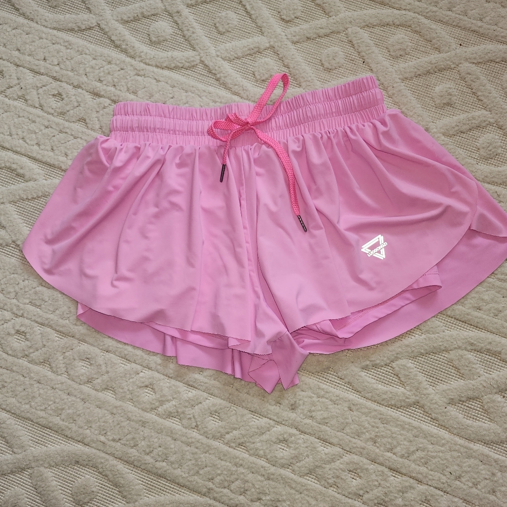 M Pink Womens Athletic Shorts/skirt